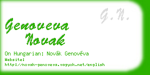 genoveva novak business card